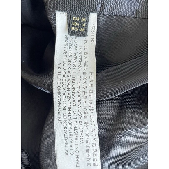 Massimo Dutti Wool Blend A line Skirt EU 36 US 4 Perfect for fall with boots - Picture 6 of 7